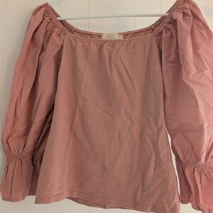 Nation LTD Blush Puff Sleeve Blouse